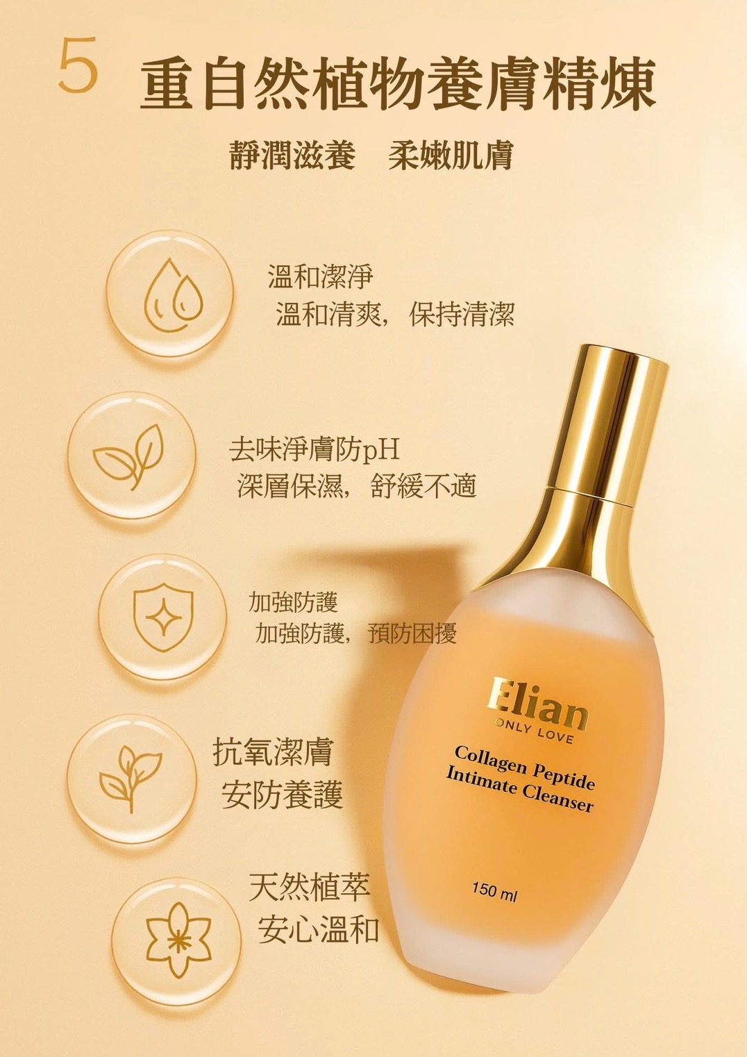 Elian 膠原胜肽私密潔淨露 2